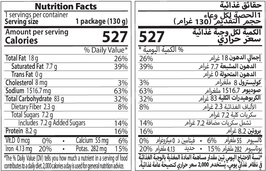 Nutrition Facts